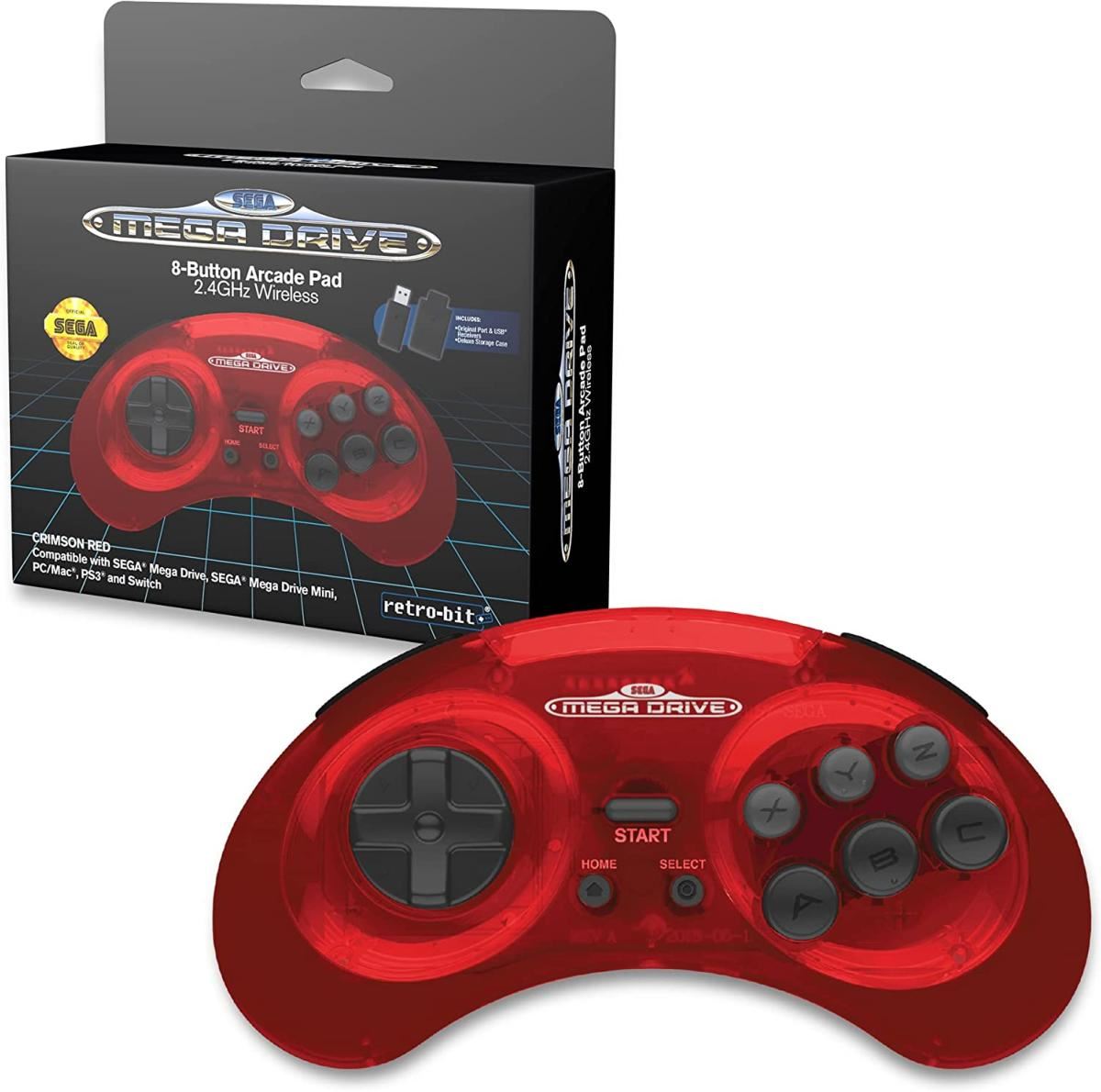 Manette SEGA Megadrive Officielle - Control Pad Rouge - En Boîte
