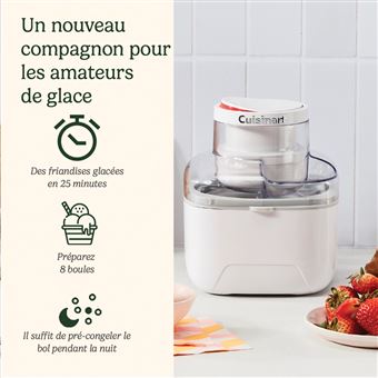 Sorbetière 475ml blanc Cuisinart icem10e