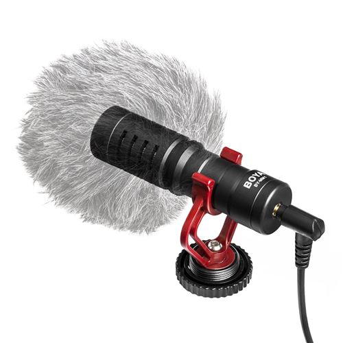 Microphone condensateur BOYA BY-MM1 utilisés dans les téléphones portables, ordinateurs, appareils photo reflex