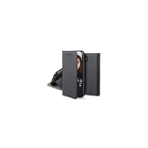 JAYM - Étui à rabat pour téléphone portable - magnétique - faux cuir polyuréthane - noir - pour Samsung Galaxy A13