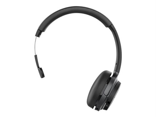 V7 HB605M - Headset - op oor - Bluetooth - draadloos - grijs, zwart