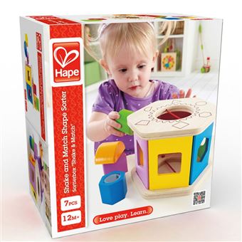 Jouet bébé 1 an Jouet en bois boîte à formes géométriques encastrement  Montessori - Autres - Achat & prix