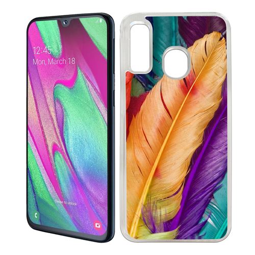 Coque pour Samsung Galaxy A40 -  Plumes