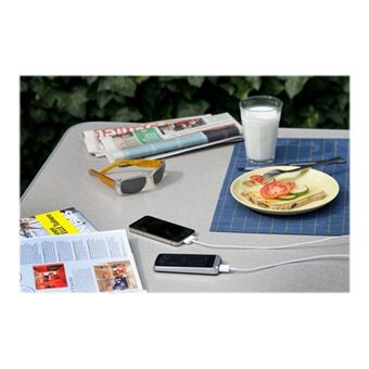 A-Solar Xtorm Platinum Mini - Chargeur solaire - 1200 mAh - 1 A (USB) - noir, argent