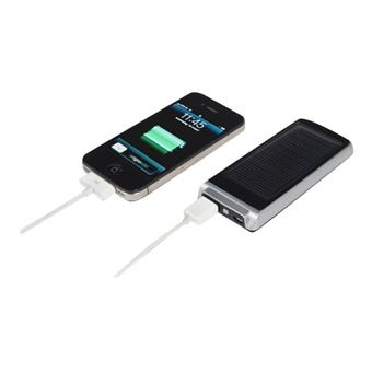 A-Solar Xtorm Platinum Mini - Chargeur solaire - 1200 mAh - 1 A (USB) - noir, argent