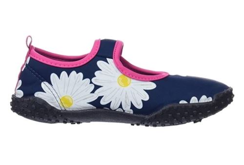 Playshoes chaussures d'eau Flower girls bleu marine / rose