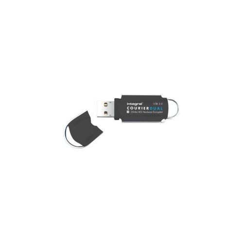 Integral Courier Dual FIPS 197 Encrypted USB 3.0 - USB-flashstation - 16 GB