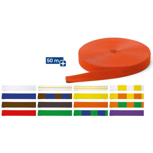 Ceinture de judo 50 m jaune orange Judo Achat prix fnac