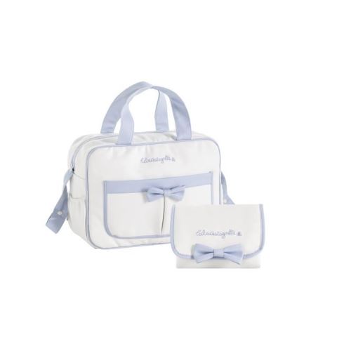 LULU CASTAGNETTE Sac a Langer maternité Multipoches 19x39x28 cm Bleu