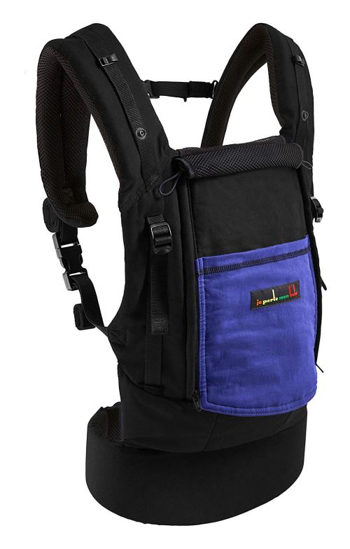 Je porte mon bébé Physiocarrier Porte-Bébé Tablier Noir poche Iris