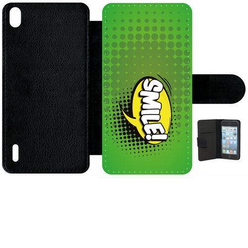 Etui À Rabat Huawei Ascend P7 Smile Fond Vert
