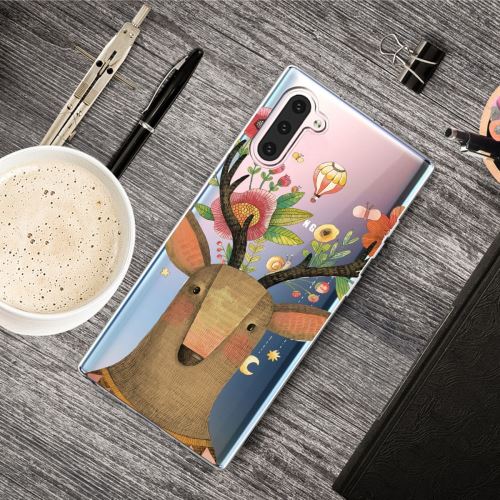 Coque en TPU impression de modèle mignon souple cerf pour votre Samsung Galaxy Note 10
