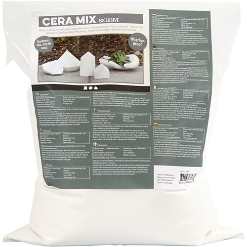 Cera-Mix mélange de coulée de gypse exclusif 5 kg de blanc