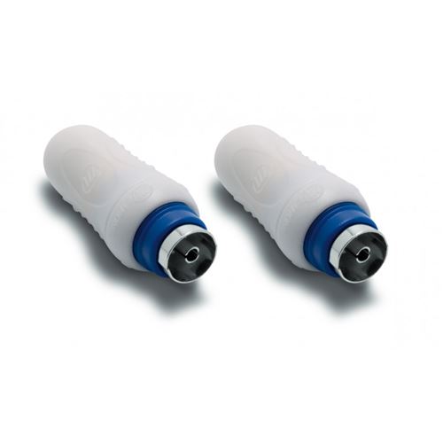 Fiches TV femelles METRONIC 438102 9,52mm Blanc