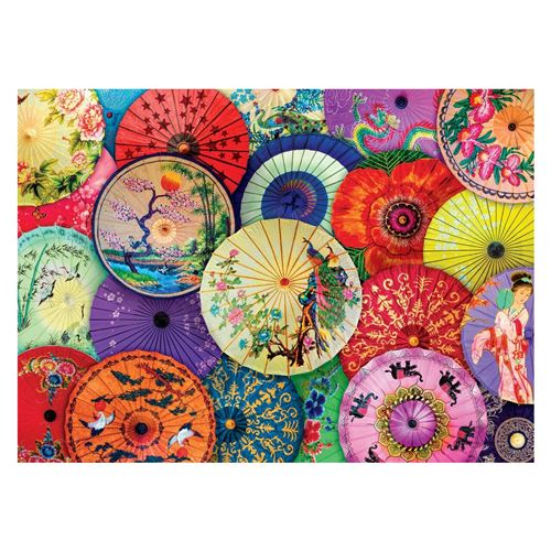Puzzle Eurographics - Parapluies asiatiques en papier huilé, 1000 pièces