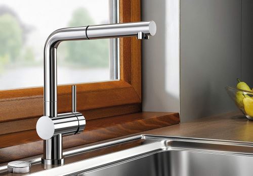 Blanco Linus De S Vario Robinet De Cuisine, Surface Métalliques, Chrome, Haute Pression, Argent, 514276