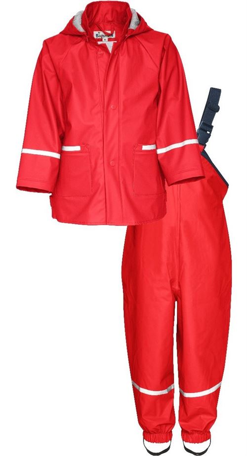 Playshoes combinaison de pluie deux Basicpièces rouge junior