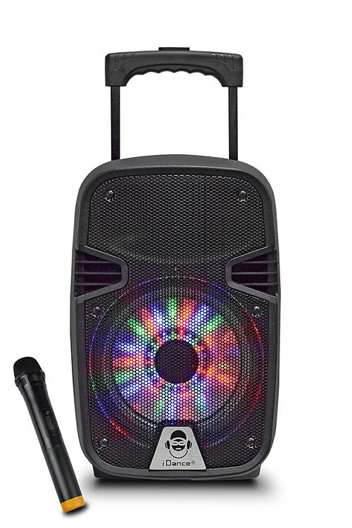 iDance Groove 210 Haut-Parleur 12 W 2 Voies Lecteur MP3 avec Fonction d'enregistrement Carte USB/SD Noir