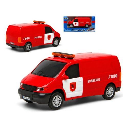 Fourgonnette des pompiers Rouge