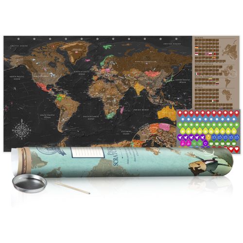 Carte à gratter - Carte brune - poster (version anglaise) -
