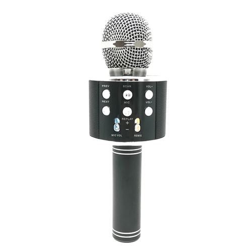 Microphone Android iOs Karaoké Bluetooth 4.2 Haut-Parleur Puissance 5W Noir YONIS