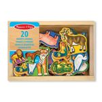 MELISSA + DOUG 21 Aimants Animaux En Bois