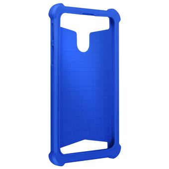 Coque en Silicone Antichoc Universel 5" à 5,3" avec Coins Renforcés Avizar Bleu - 1
