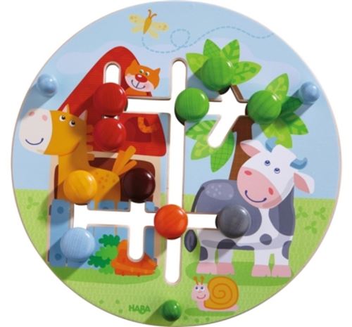 Haba Multicolore Plateau De Motricité Le Monde De La Ferme