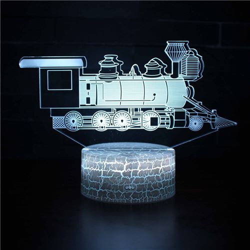 Stack Lampe 3D Tactile Veilleuses Enfant 7 Couleurs Avec Telecommande - Voiture #96 - Image 2