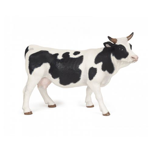 PAPO Figurine Vache - Noir et blanc
