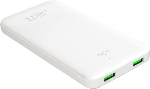 Batterie de secours 10000 mAh FastCharge 2.4A Blanc Puro