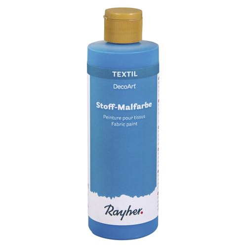 Peinture pour tissu bleu 236ml - decoart