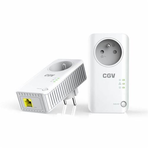 CGV : 2 adaptateurs CPL CPLine 2P-600 avec prise gigogne filtrée