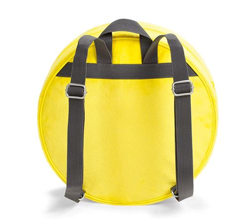NICI 40727 – Sac à dos Smiley en peluche jaune Ø 30 x 10 cm