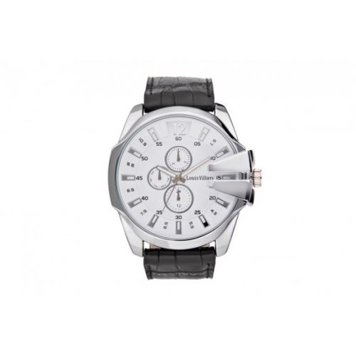 Montre Homme Louis Villiers En Acier Blanc 50mm LVAG8912-22