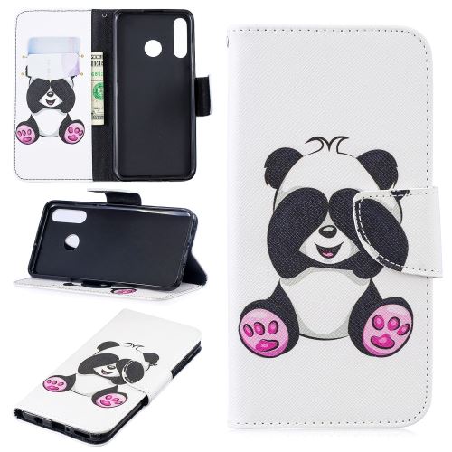 Etui en PU impression de motifs mignon panda pour votre Huawei P30 Lite