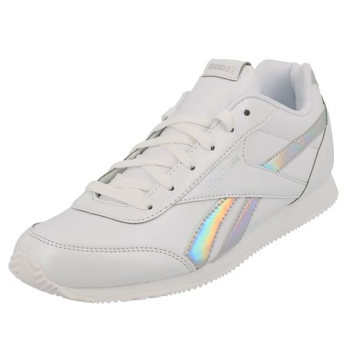 Chaussures basses cuir ou simili Reebok Royal cljog white girl Blanc taille : 33 réf : 18852