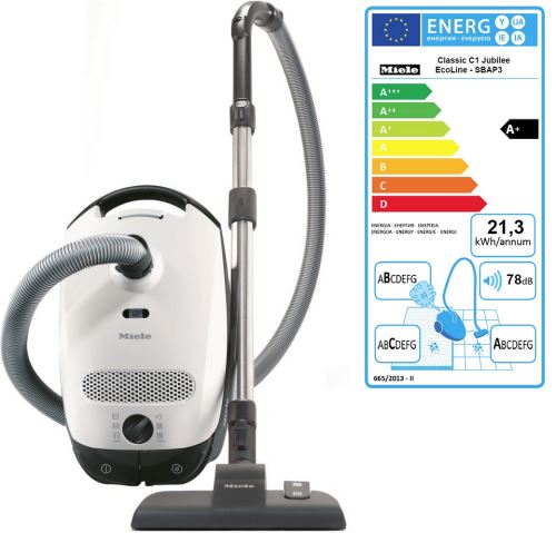 Aspirateur traineau a+cab 78db blanc - CLASSIC C1 JUBILEE ECOLINE - MIELE