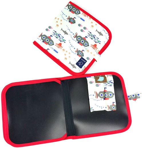 Cahier ardoise SUBMARINE + 4 craies Zéro poussière