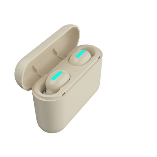 Ecouteurs HBQ-Q32I Bluetooth 5.0 Oreillettes Sans Fil TWS Sport Beige