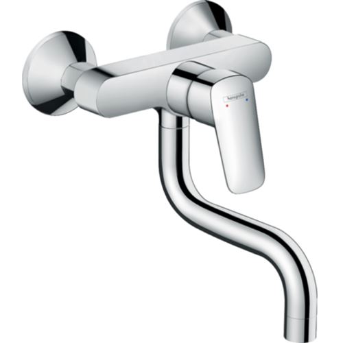 Hansgrohe Chromé Robinet De Cuisine Mural Logis M31 - Image 1
