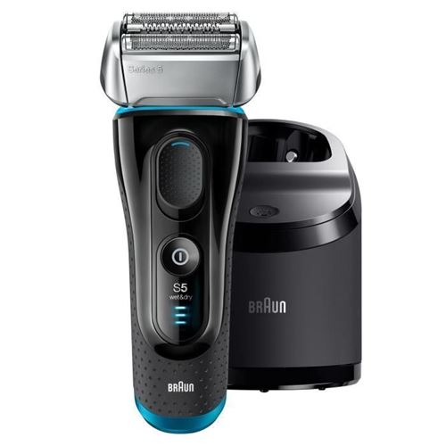 Braun Series 5 5190cc Rasoir Electrique Sans Fil Wet+dry - Noir Et Bleu