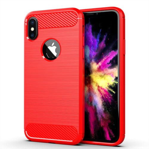 Etui Coque de protection durable souple pour Apple iPhone XS - Rouge