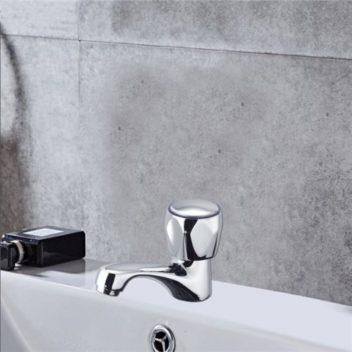 Robinet lave mains eau froide lavabo toilette tete ceramique -  Installations salles de bain - Achat & prix