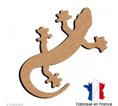 Lézard en bois 15 cm