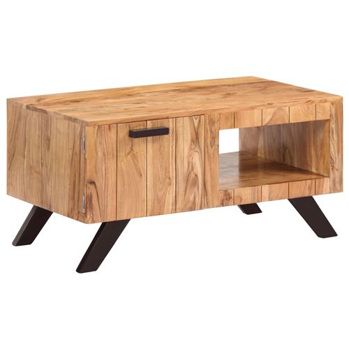 vidaXL Table basse 90x50x45 cm Bois d'acacia solide