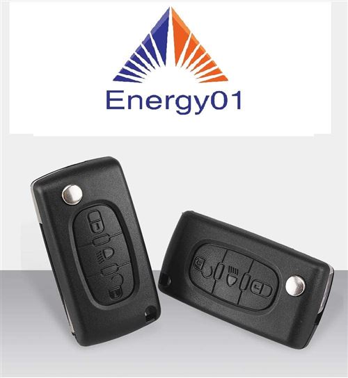 ENERGY01 - VA2 - CE0523 - Coque Clé Citroen C2 C3 C4 C5 C6 C8 3