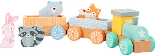 Small Foot coffret de train en bois Animalsjunior 36 cm 9 pièces