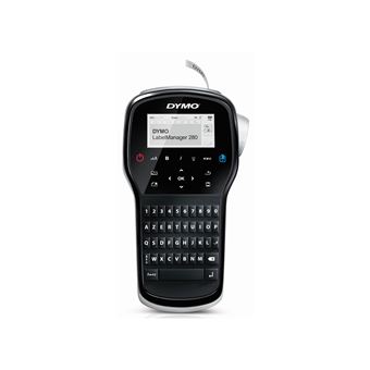 DYMO LabelMANAGER 280 - Étiqueteuse - Noir et blanc - transfert thermique - Rouleau (1,2 cm) - USB - outil de coupe