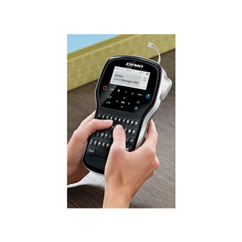 DYMO LabelMANAGER 280 - Étiqueteuse - Noir et blanc - transfert thermique - Rouleau (1,2 cm) - USB - outil de coupe